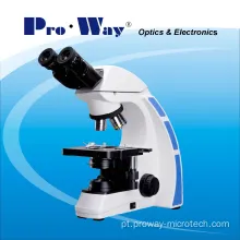 Microscópio biológico binocular LED para laboratório